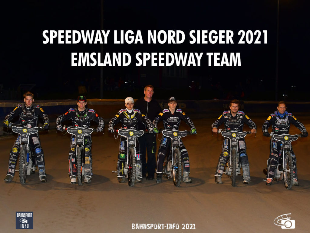 Das Emsland Speedway Team konnte den Titel in 2021 verteidigen und ist erneut Meister !